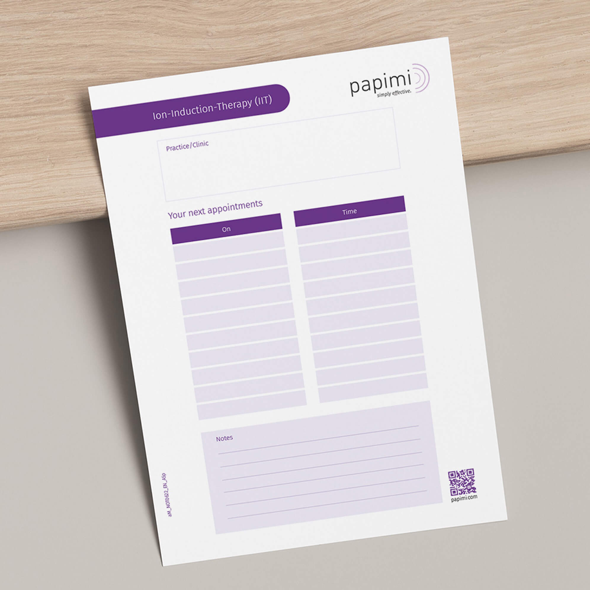 50 x Appointment block A5