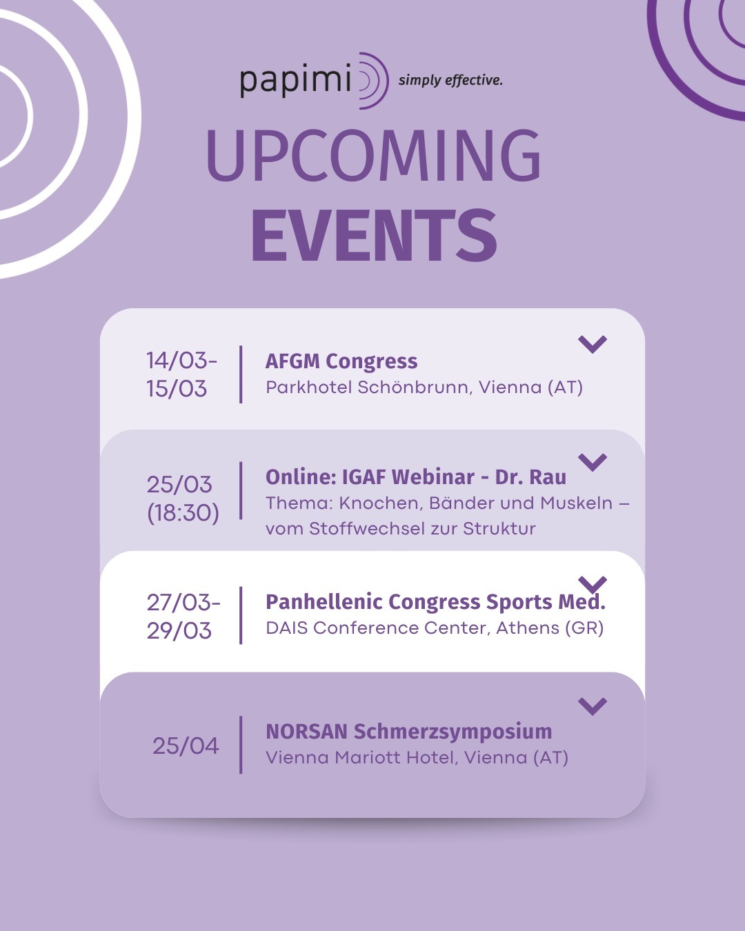 Early Spring Events papimi